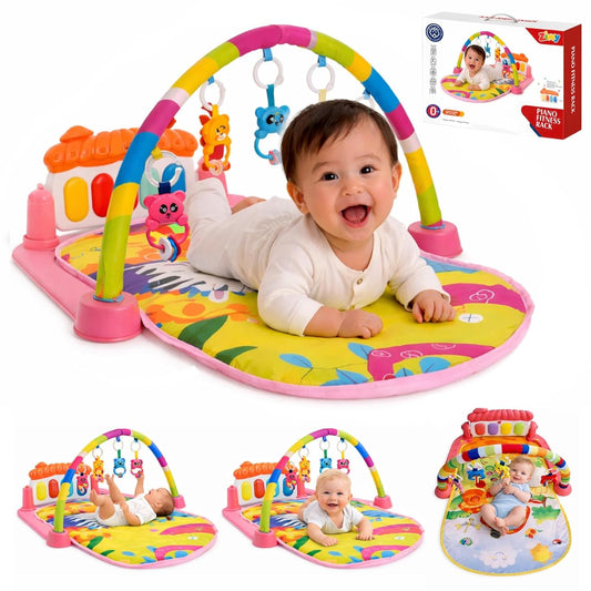 KidVeda | Pink Play Gym for Babies 0 to 18 Months